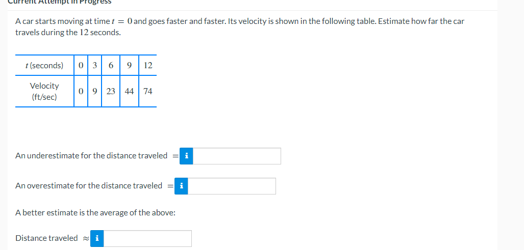 an upper or lower estimate of the distance traveled. (a) A left