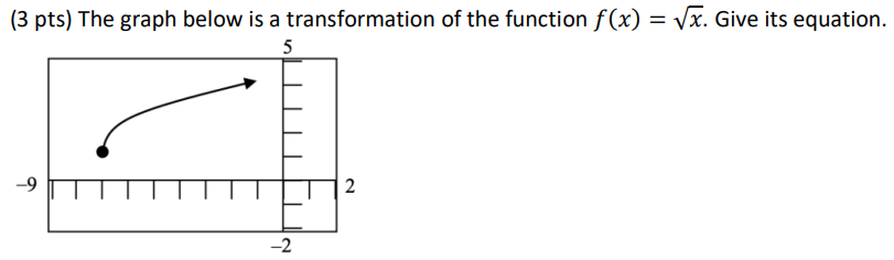 2 and = 3 as solutions? Explain.B) The function () = 3