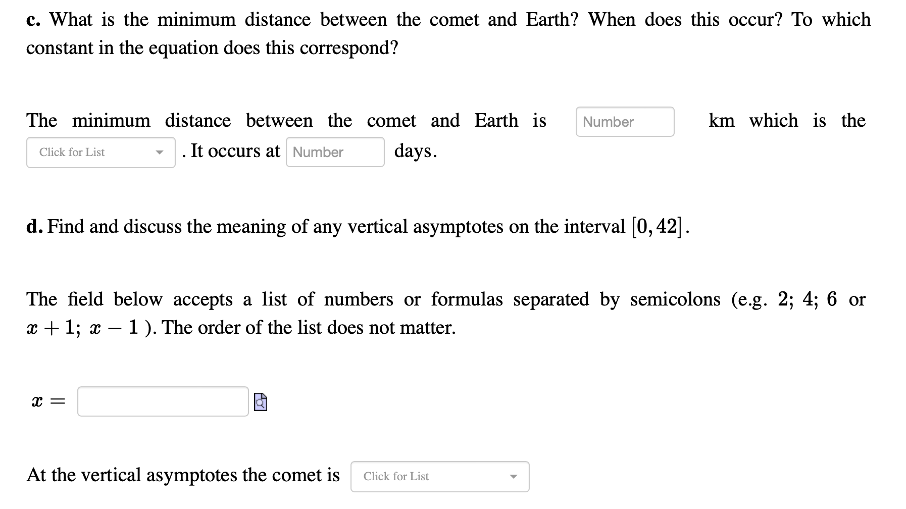(at) = 350,000 csc (%m) . a. Select the graph of g(:1:)
