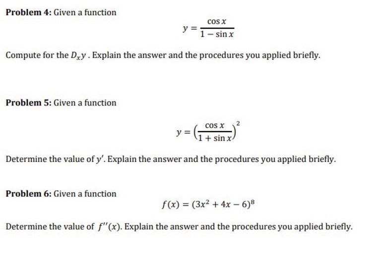 x Compute for the Day . Explain the answer and the procedures