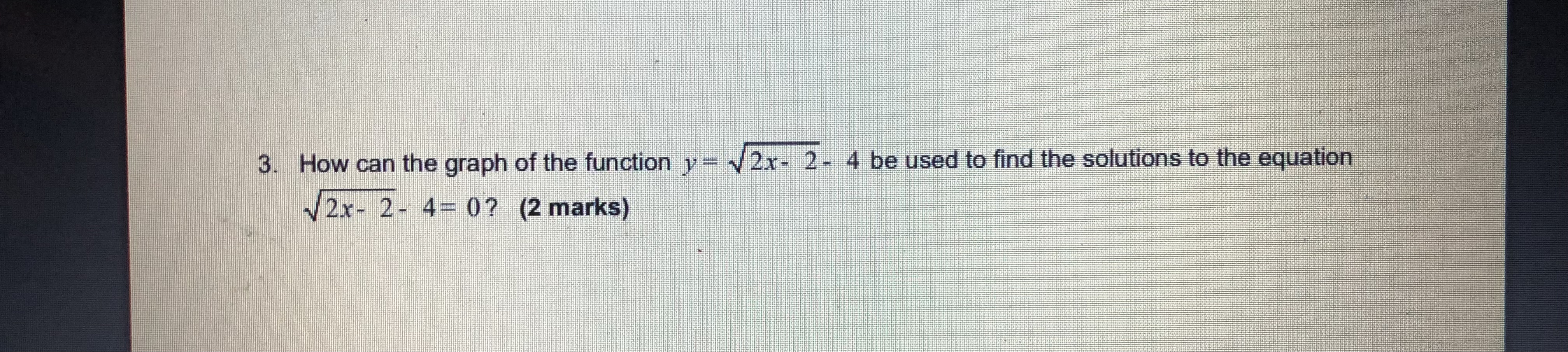  3. How can the graph of the function y - v