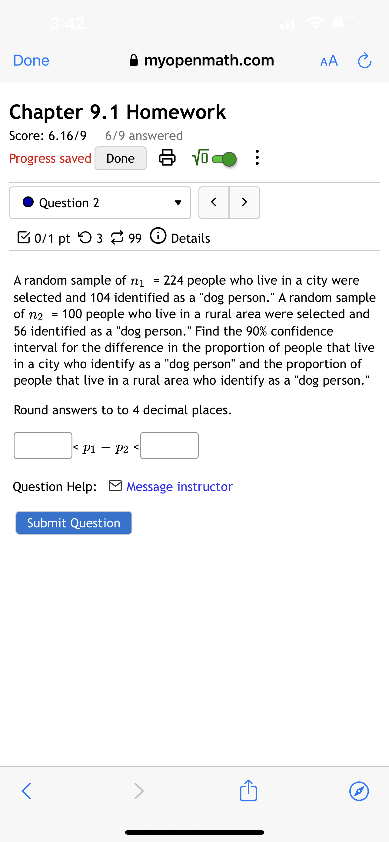 8.45/11 7/11 answered Progress saved Done (3) wlc. 0 Question 1 v