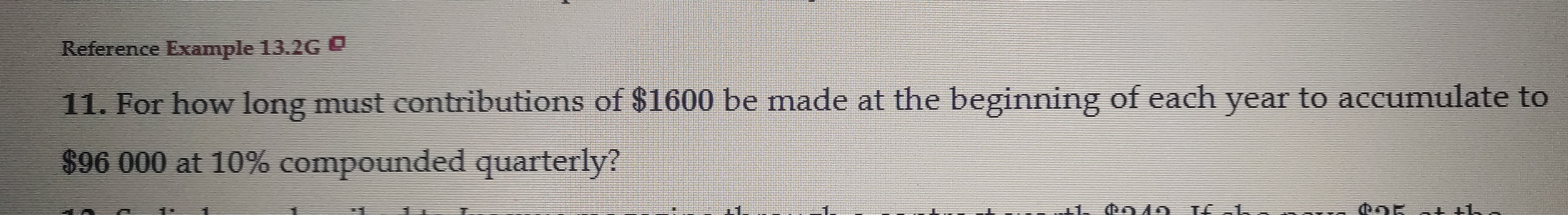$1600 be made at the beginning of each year to accumulate to