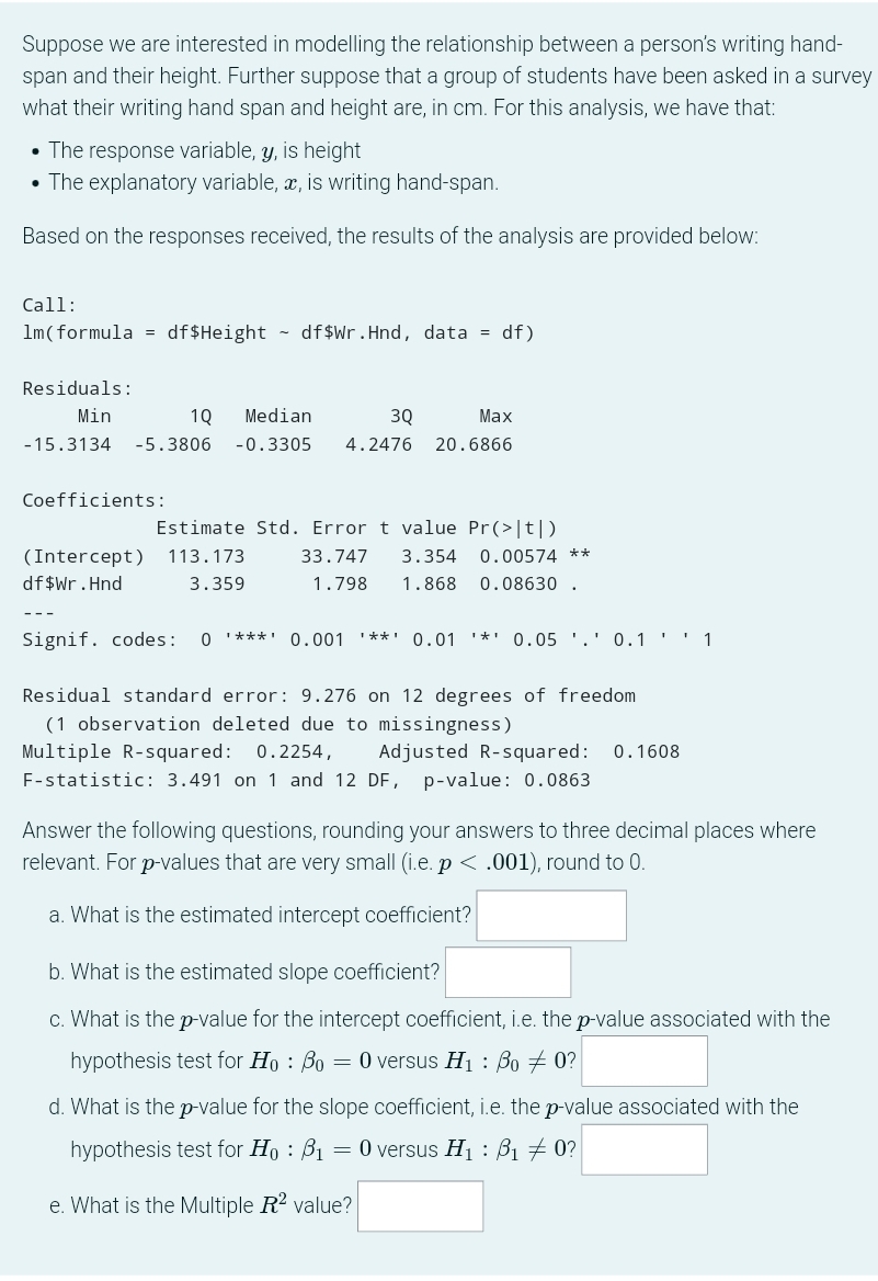 degrees of freedom (1 observation deleted due to missingness) Multiple R-squared: 0.2254,