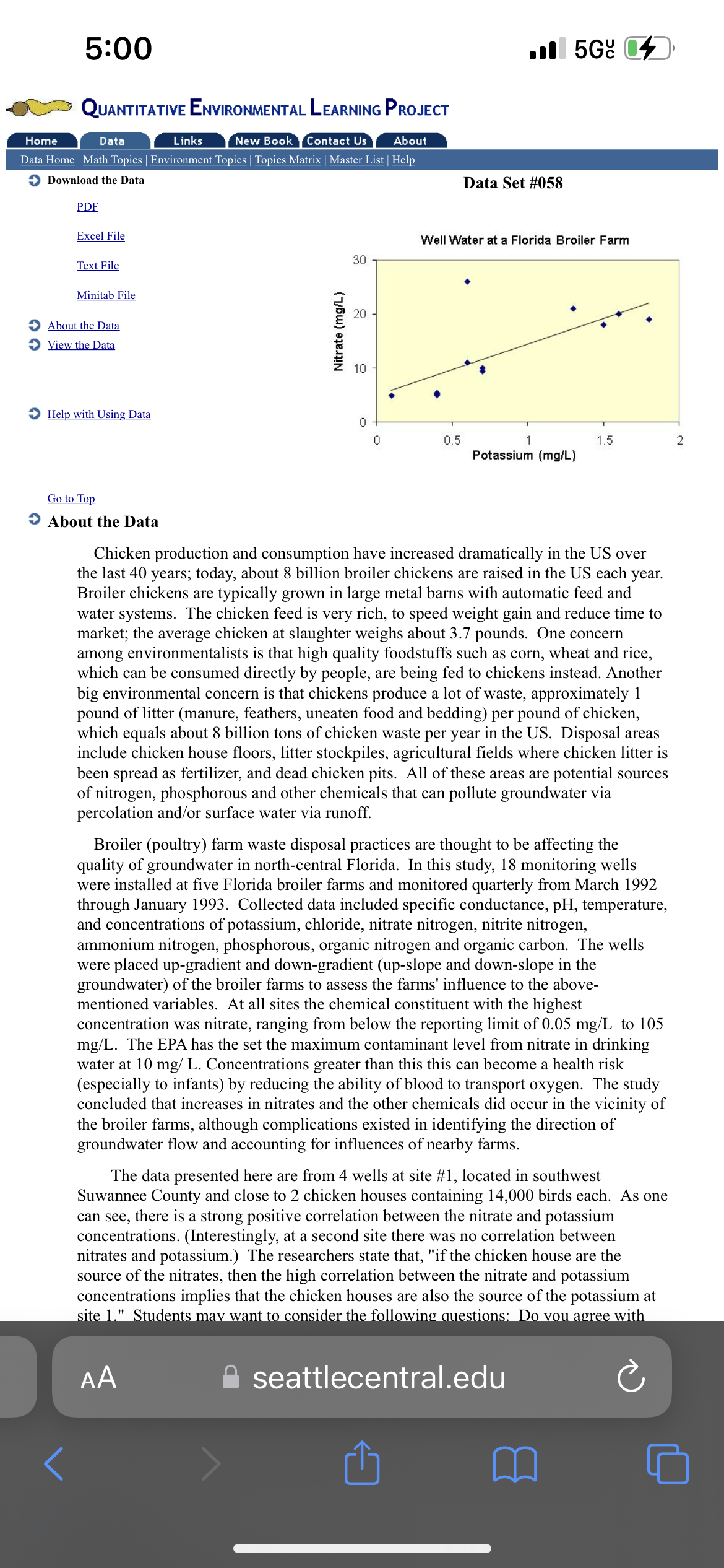 median of the data set by hand.The link to the data set