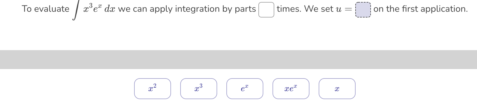  To evaluate / (13363: div we can apply integration by parts