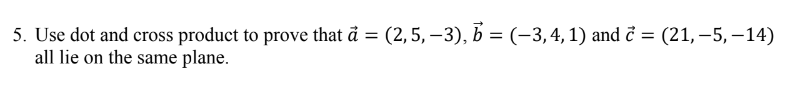 lie 0n the same plane. 6. Determine the area of the parallelogram