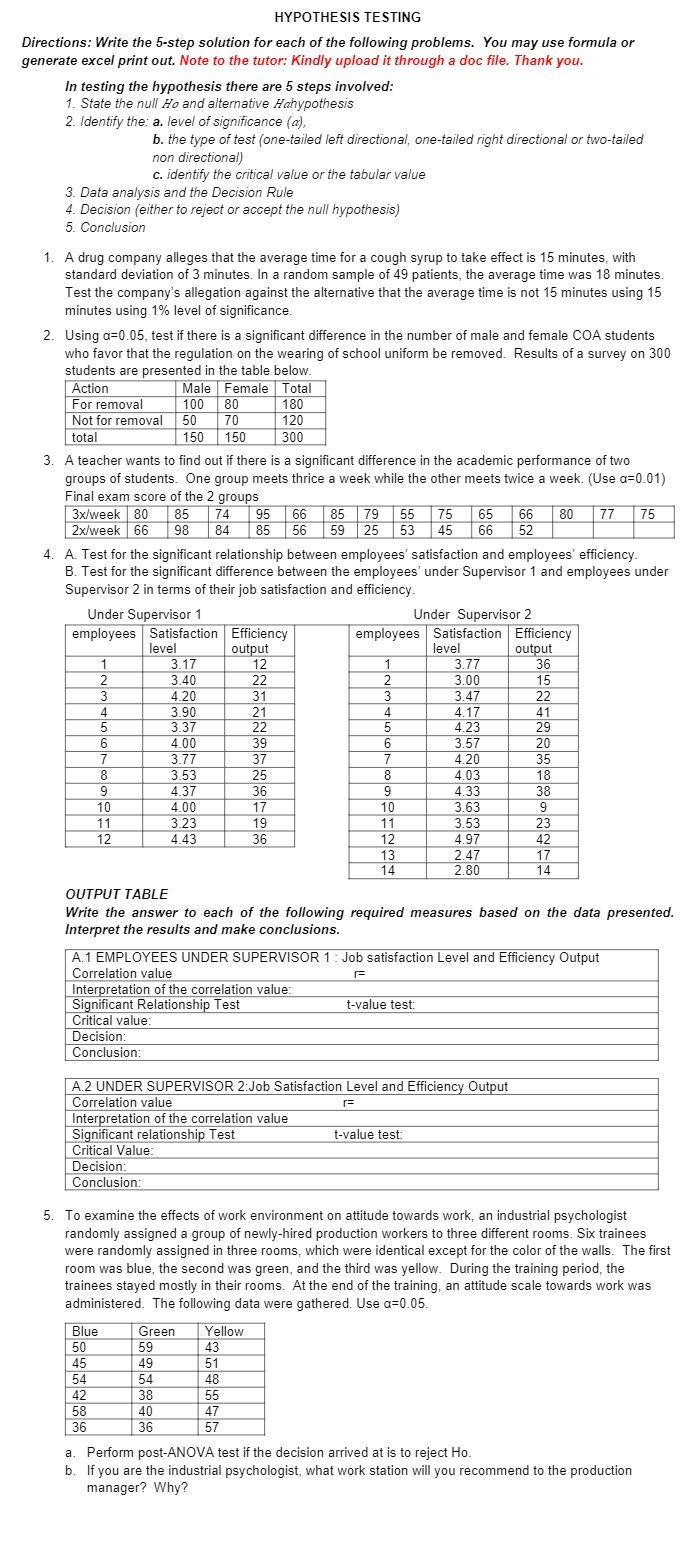 following problems. You may use formula or generate excel print out. Note