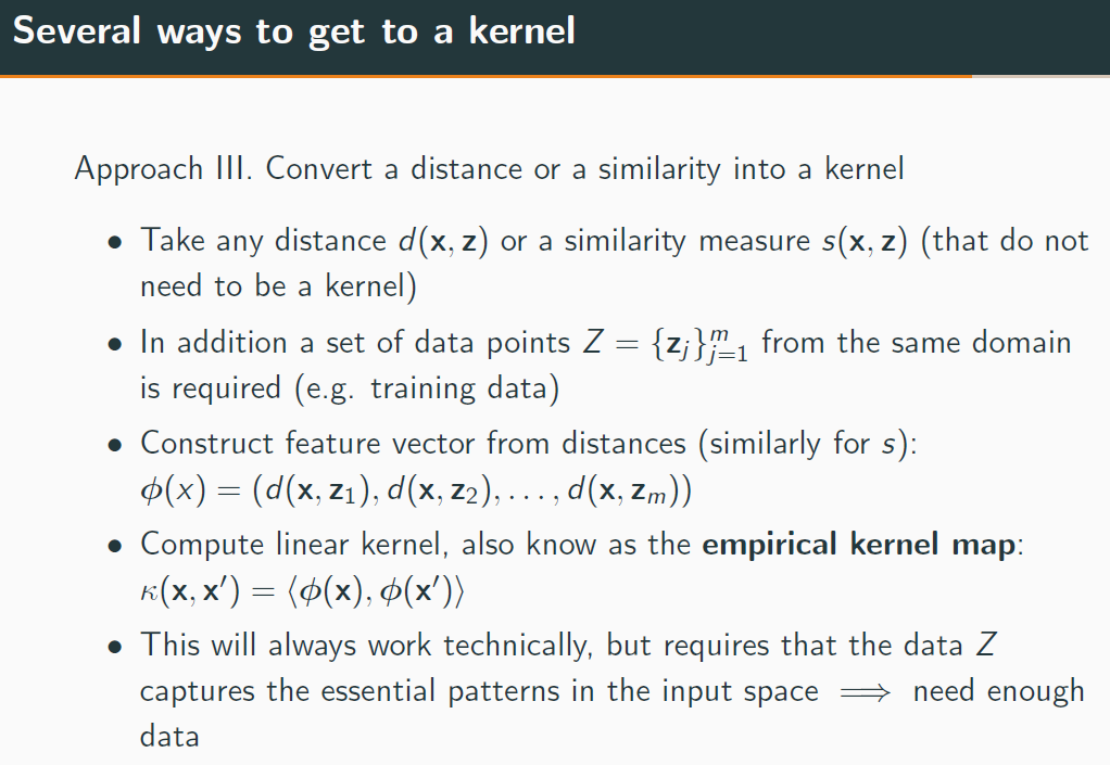 which satisfies the following condition k(X, Z) | 1 only.Several ways to
