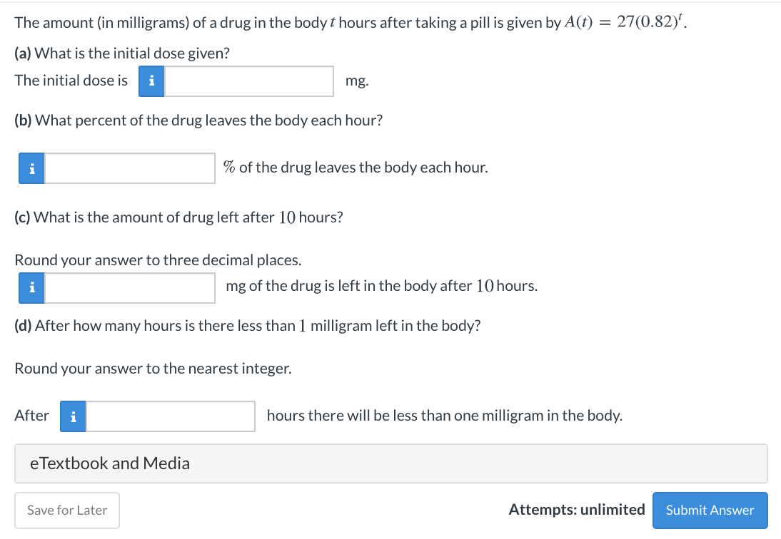 be the population of a community in a year t. If the