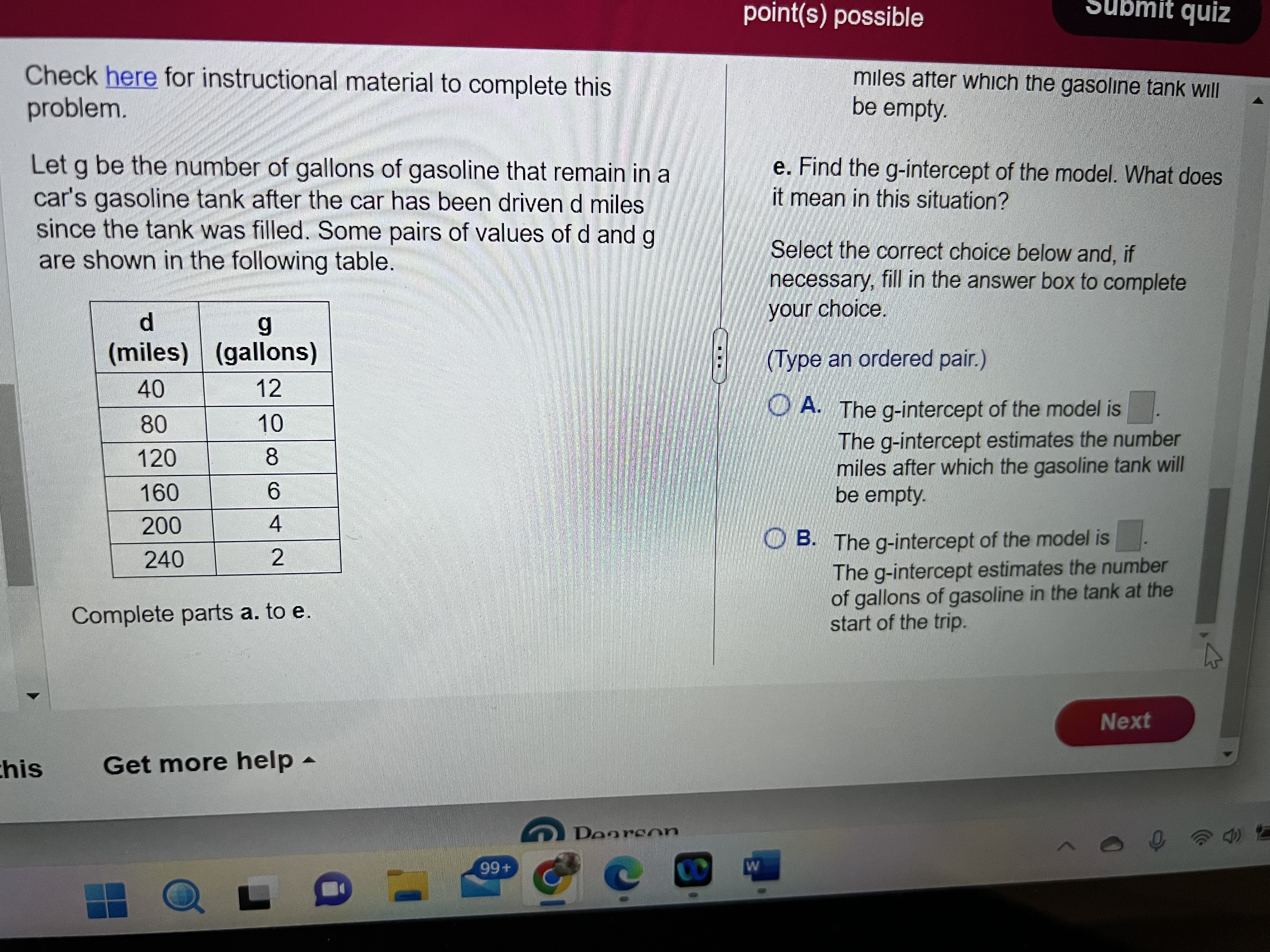 below and, if necessary, fill in the answer box to complete d