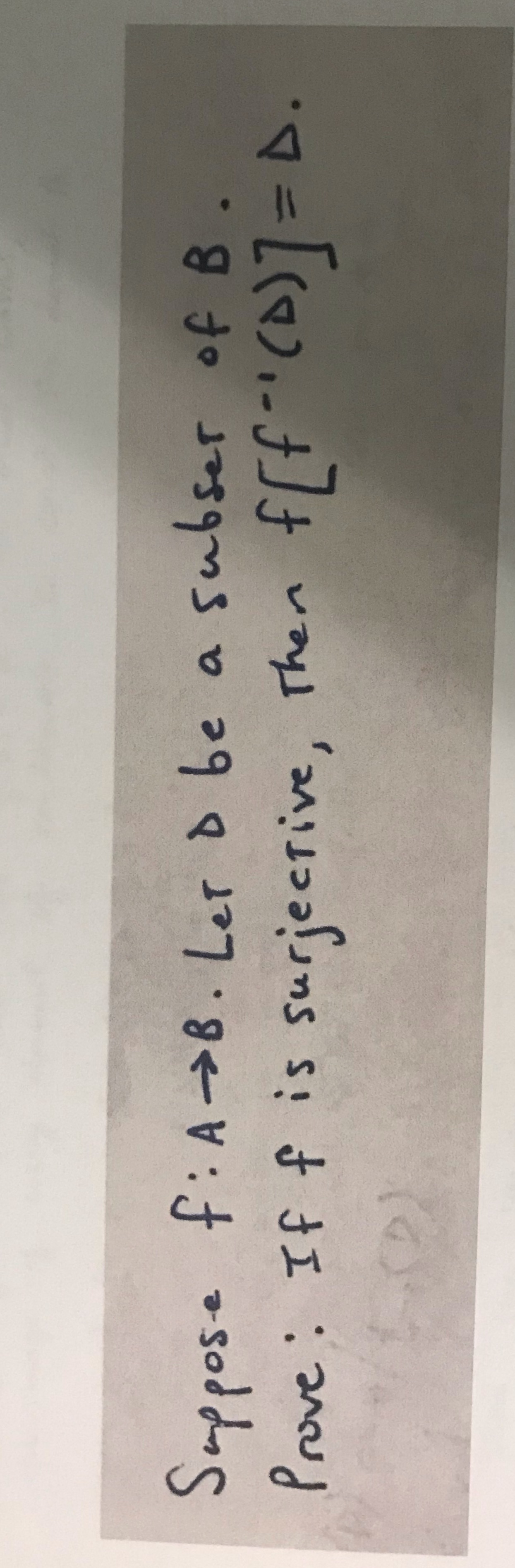 Could someone please help me with this problem Suppose f: A