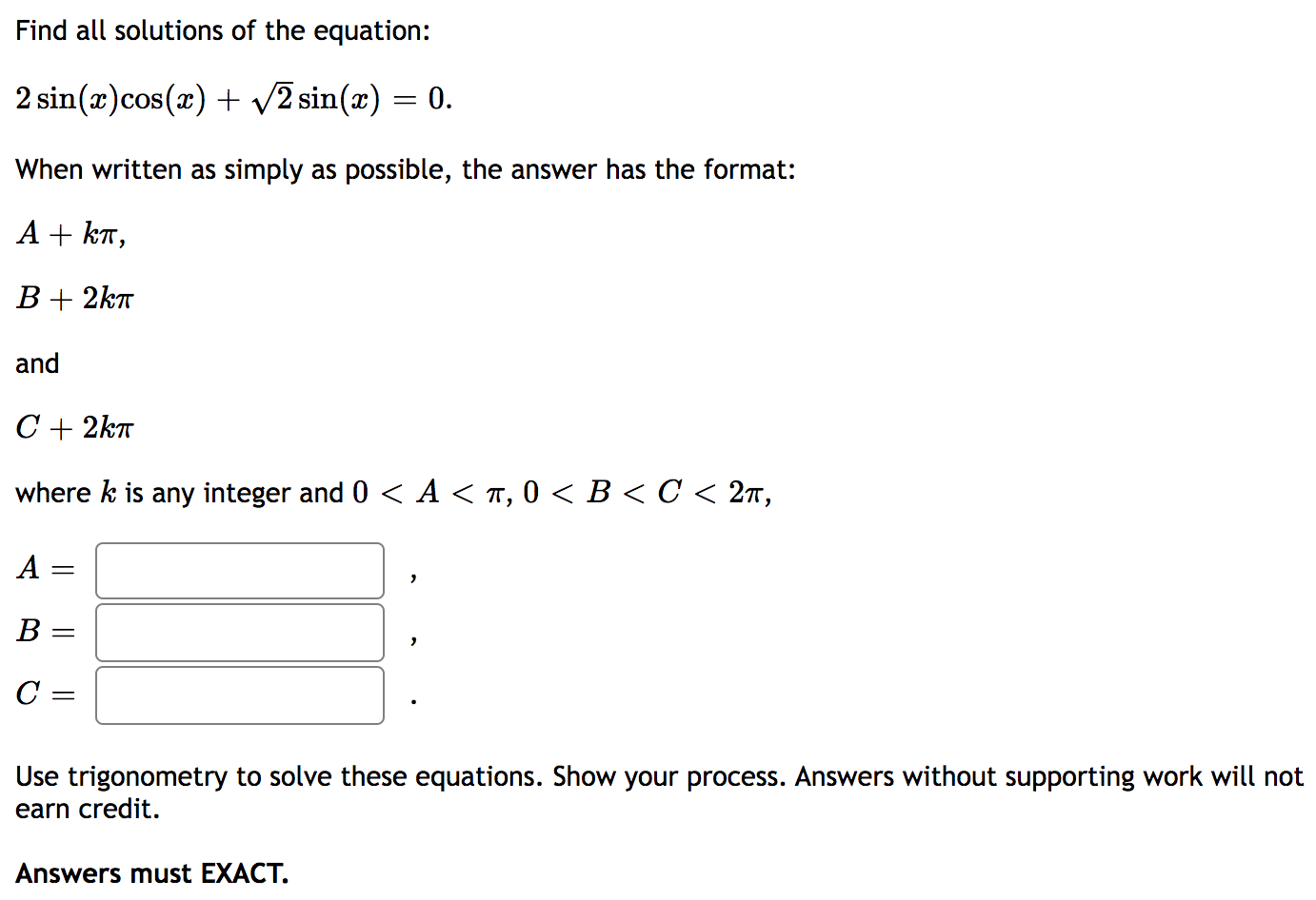 at least three decimal places, as a list separated by commas. Find