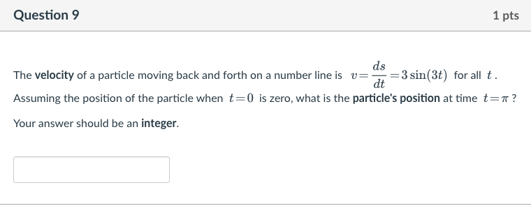 cos ( = ). Suppose that F() is an antiderivative of f(x)