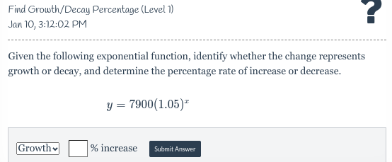 to do good at the homework. Exponential from Two Points (Level 2)