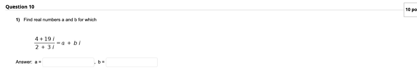 22 and he 12'\" tennis 57. Determine the renewing: Firs! term. a