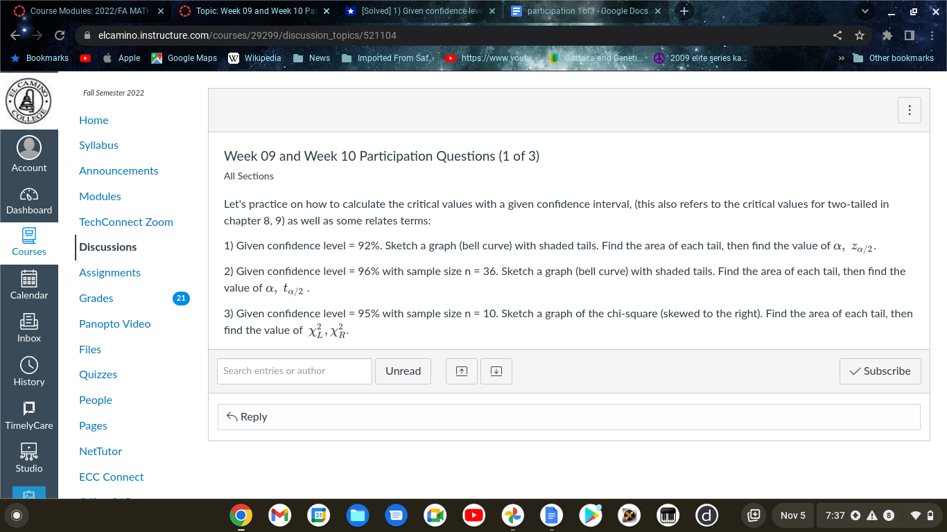 10 Par x *[Solved] 1) Given confidence leve x E participation 1of3