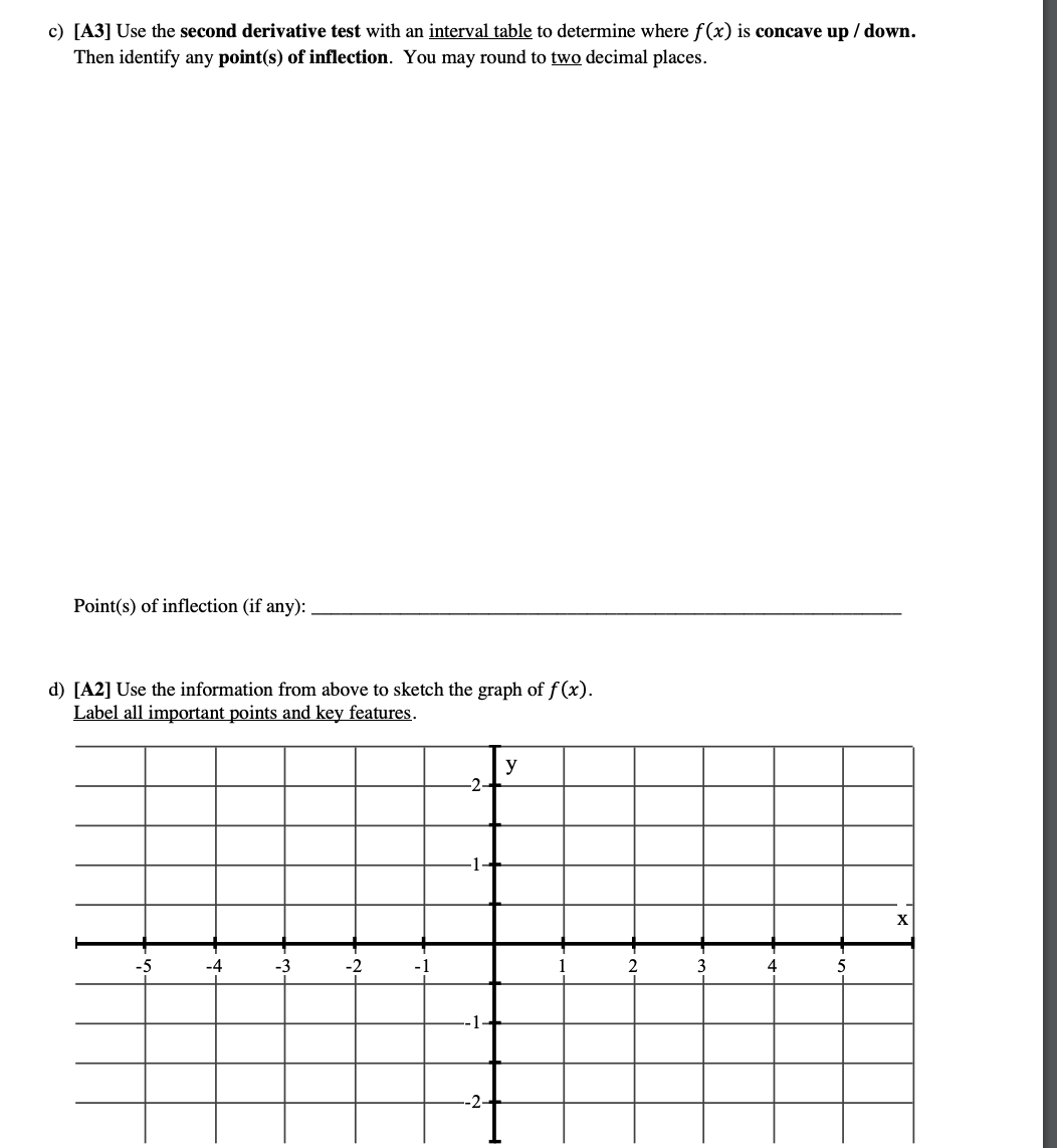73 x4 75 a) [K3] Determine all asymptotes and intercepts of the