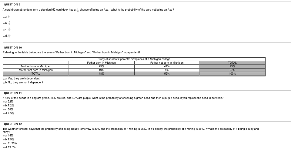 student is chosen at random, what is the probability that he or