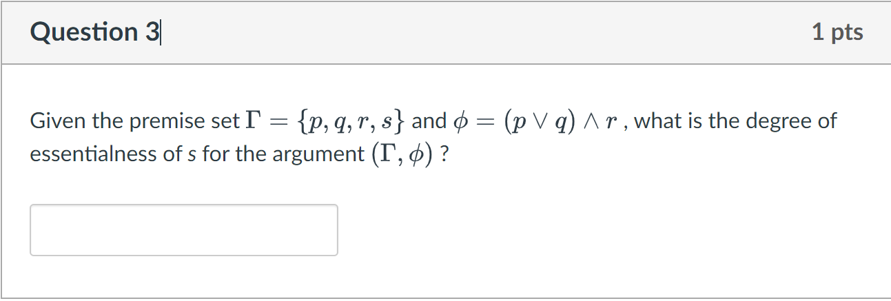 s} and d) (p V q) A r , what is the