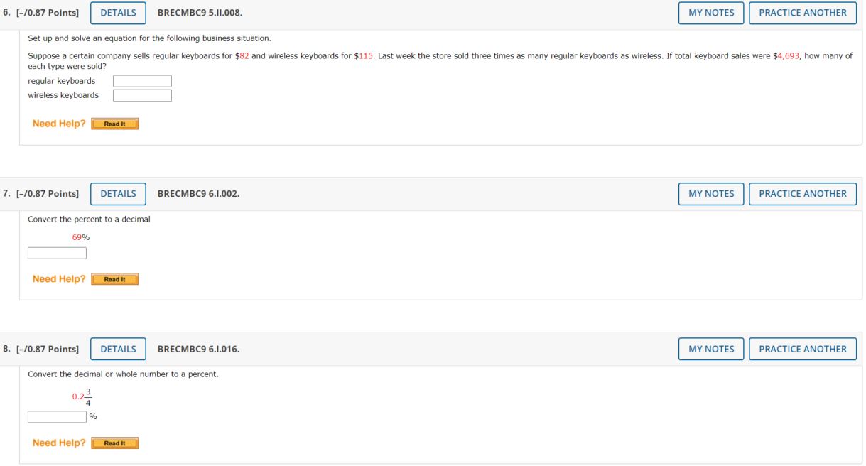 Points] DETAILS BRECMBC9 2.11.004.MI. MY NOTES PRACTICE ANOTHER Find the least common