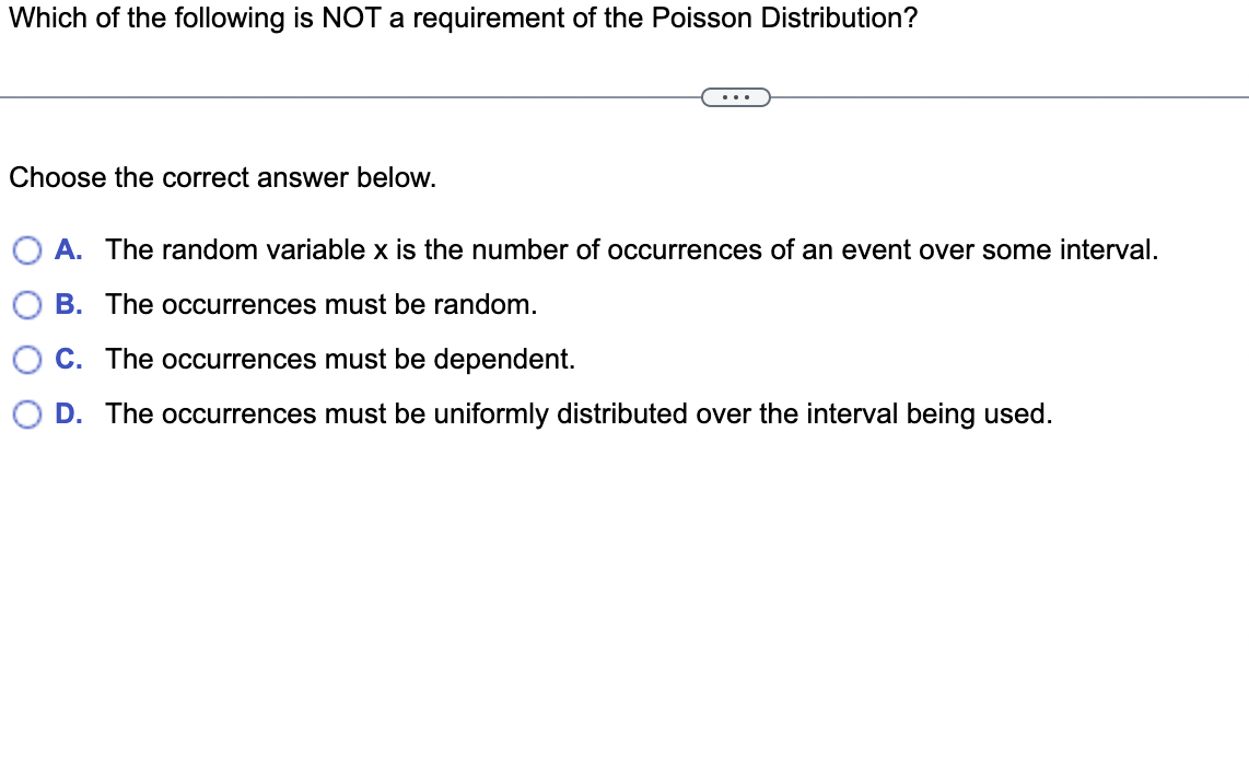 the Poisson distribution to find the probability that, on a randomly selected