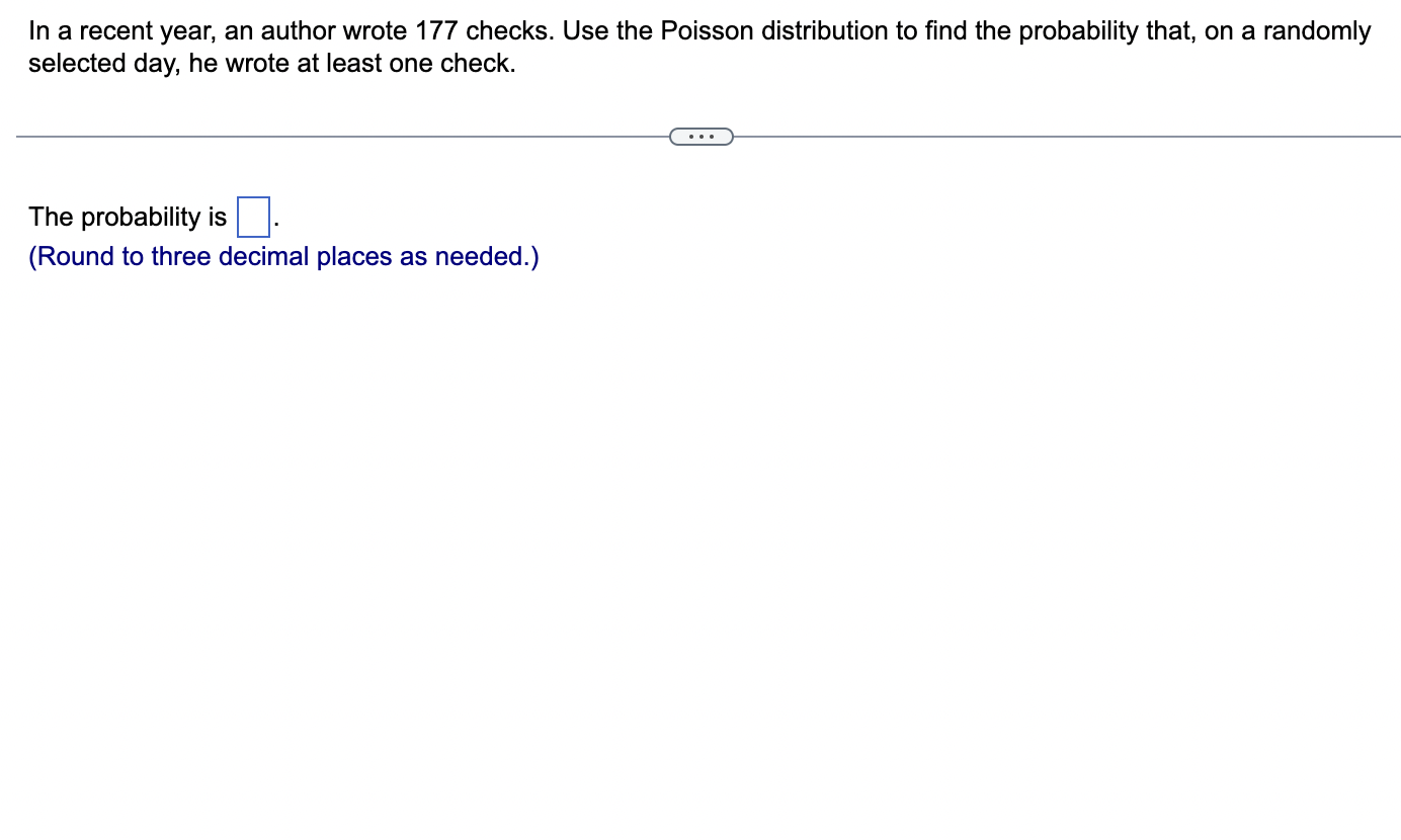 Choose the correct answer below. {:3 A. The mean and standard deviation