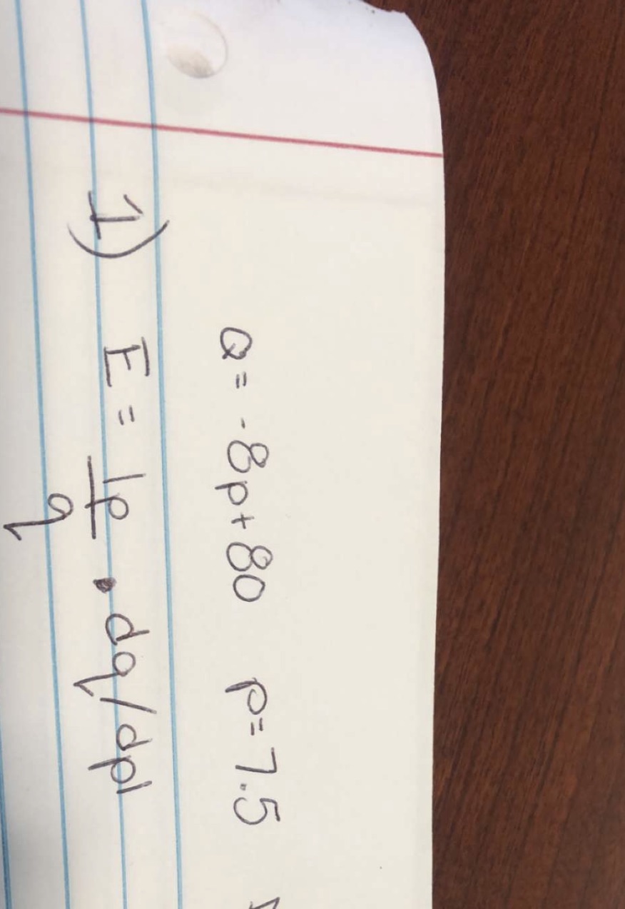 Find E please step by step Q = - 8 p