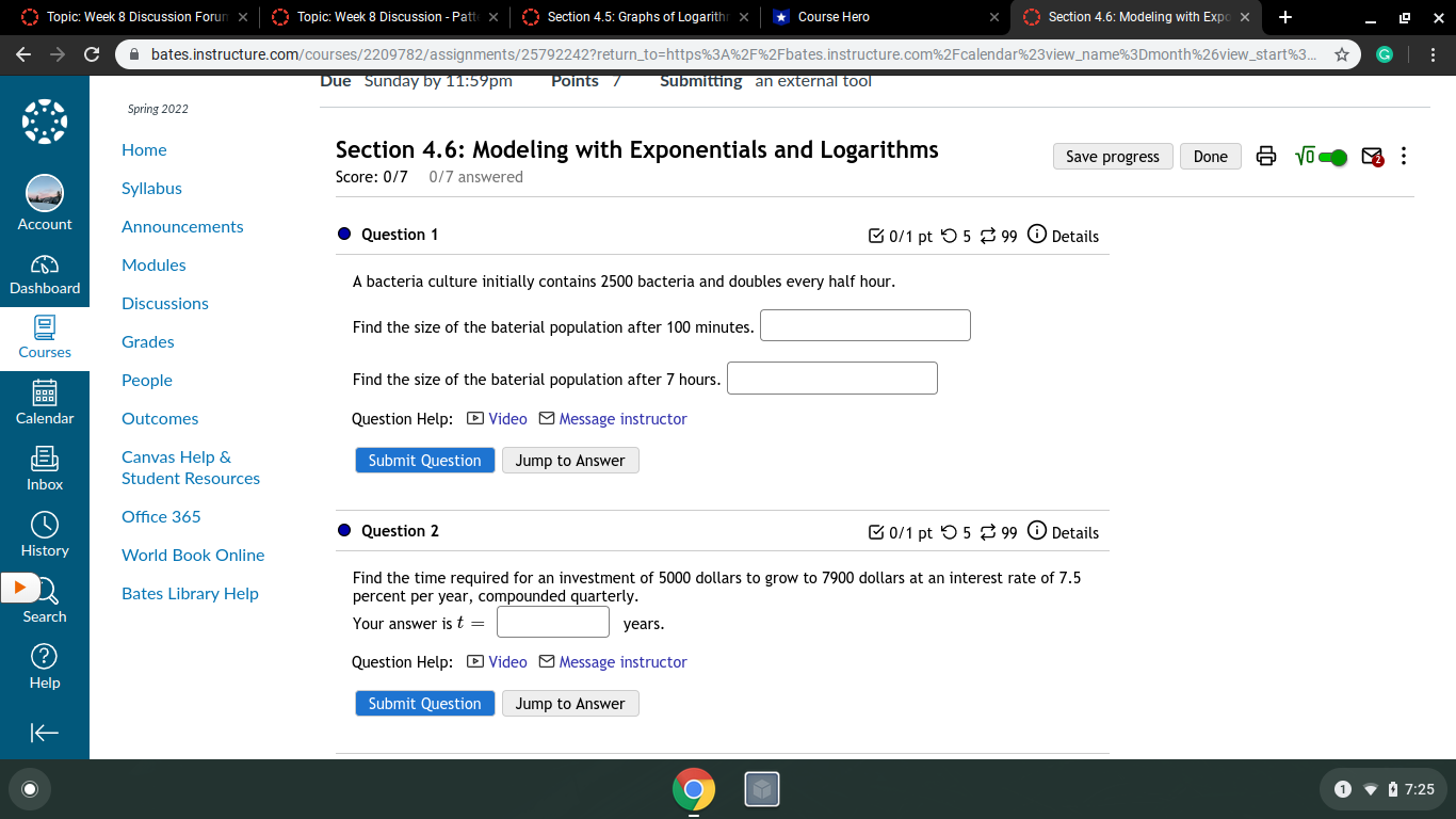 = Canvas Help & Student Resources Question Help: @ Video Message instructor