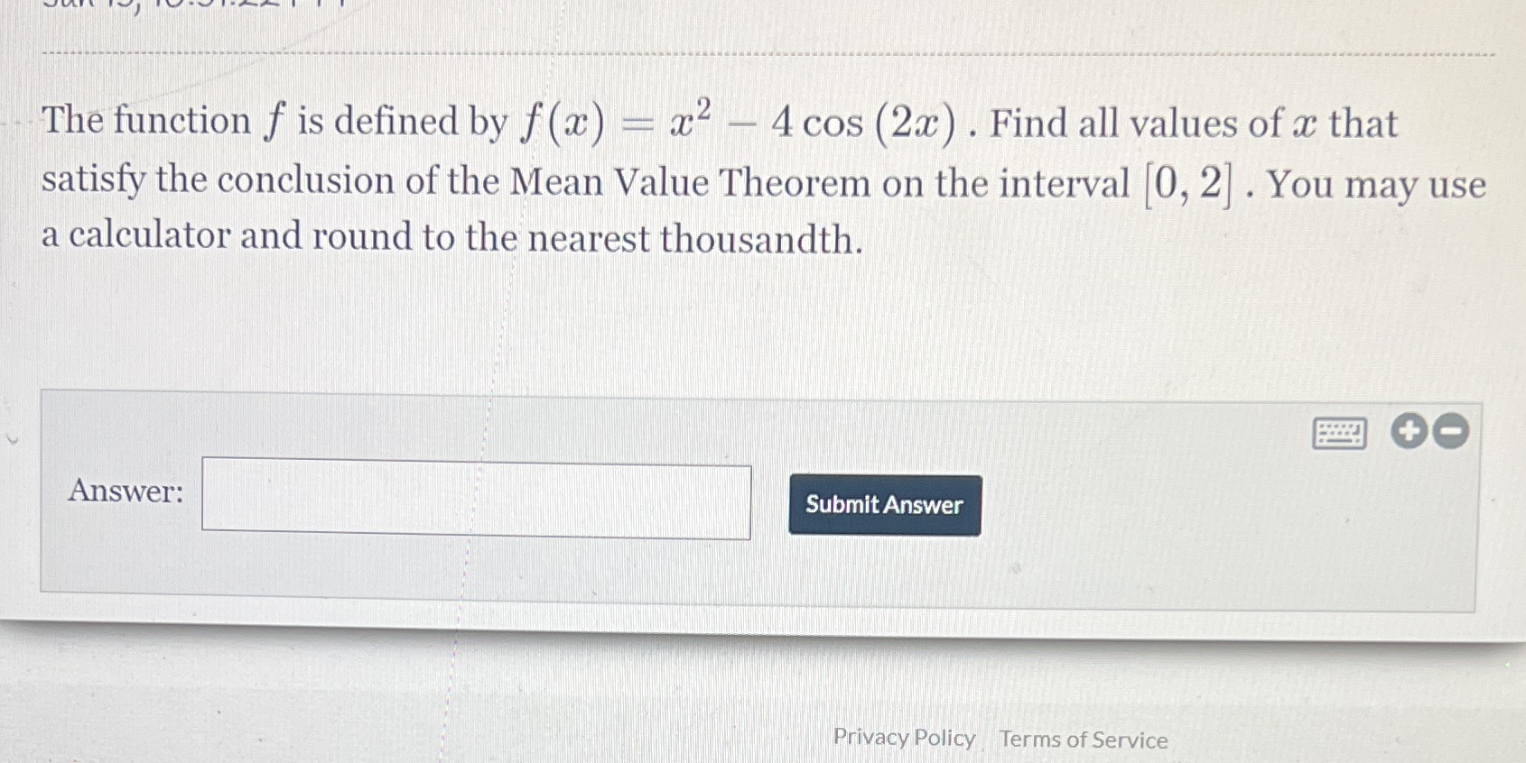  The function f is defined by f (x) - x2 -