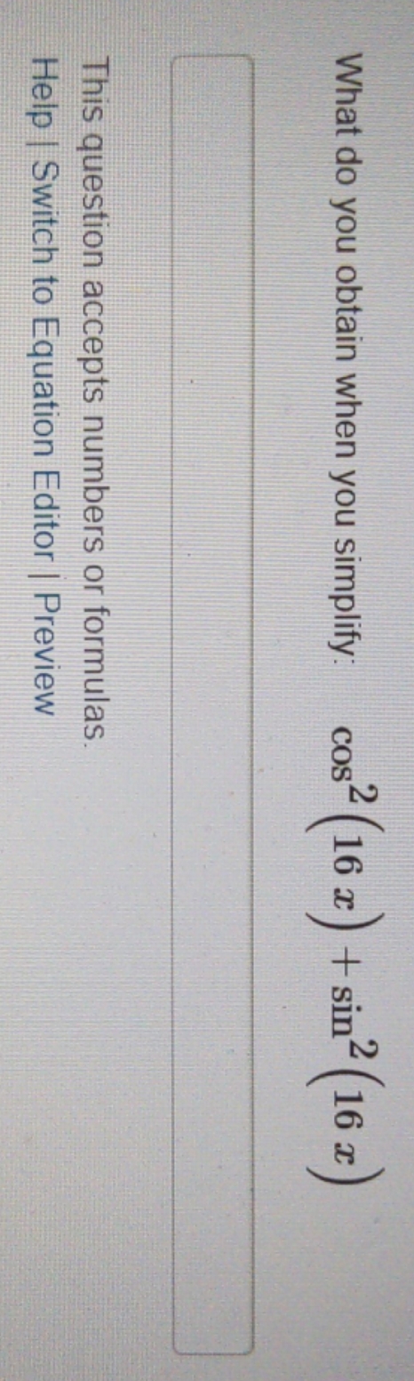  please explain answer if possible, thank you. What do you obtain