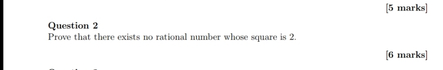  help i don't understand [5 marks] Question 2 Prove that there