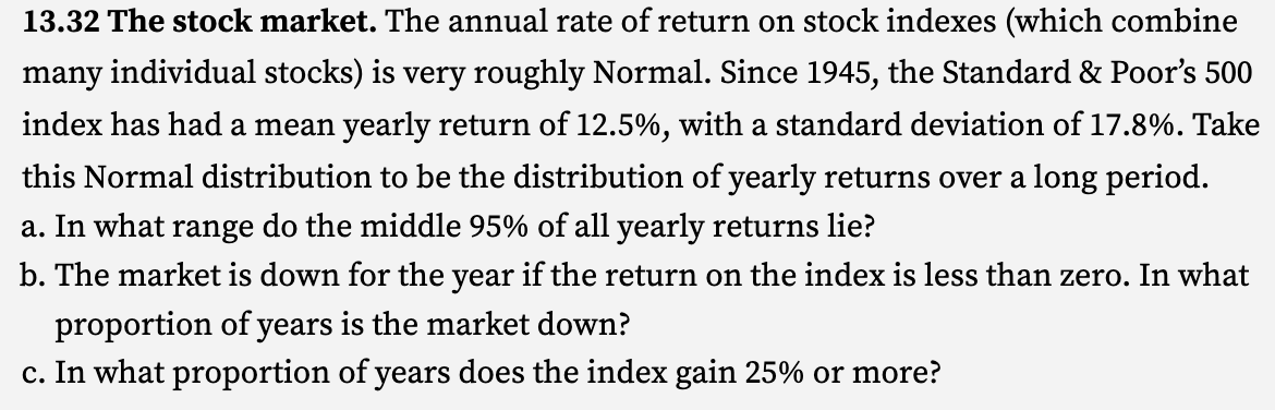 - 23 10 and 418. 10 non13.32 The stock market. The annual