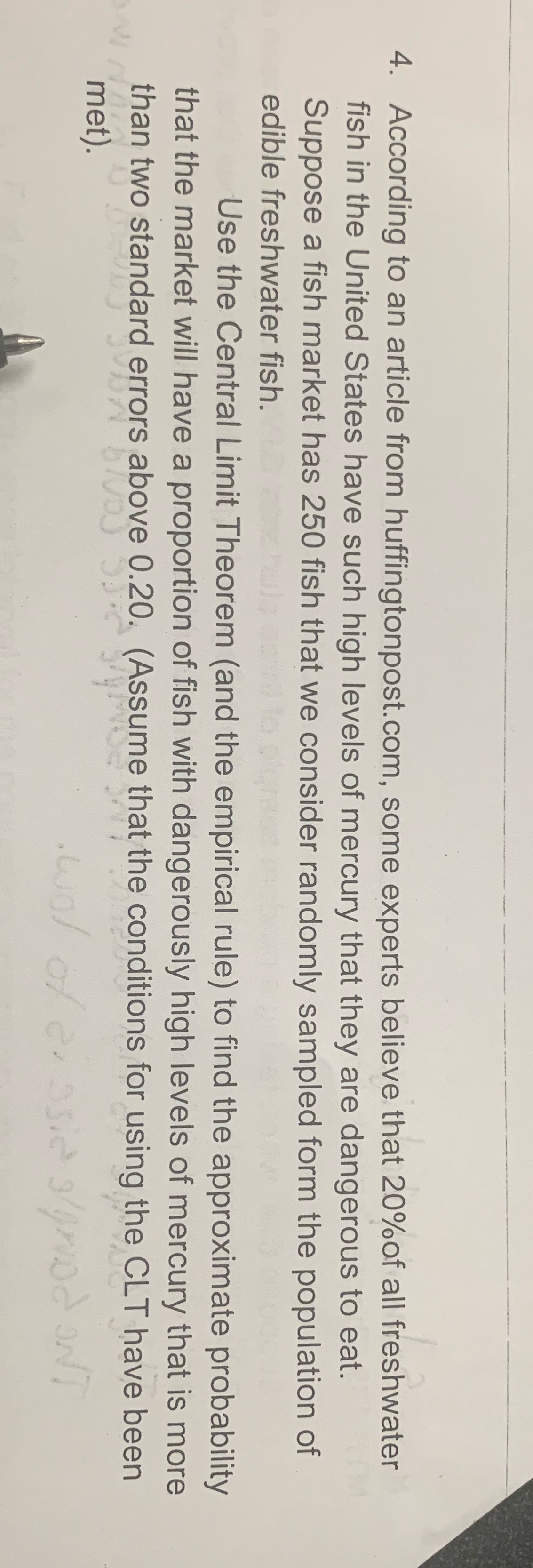 How do I solve this using standard error 4. According to