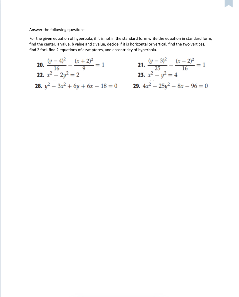 the hyperbola, d2 - d, is always the same. F1 In this