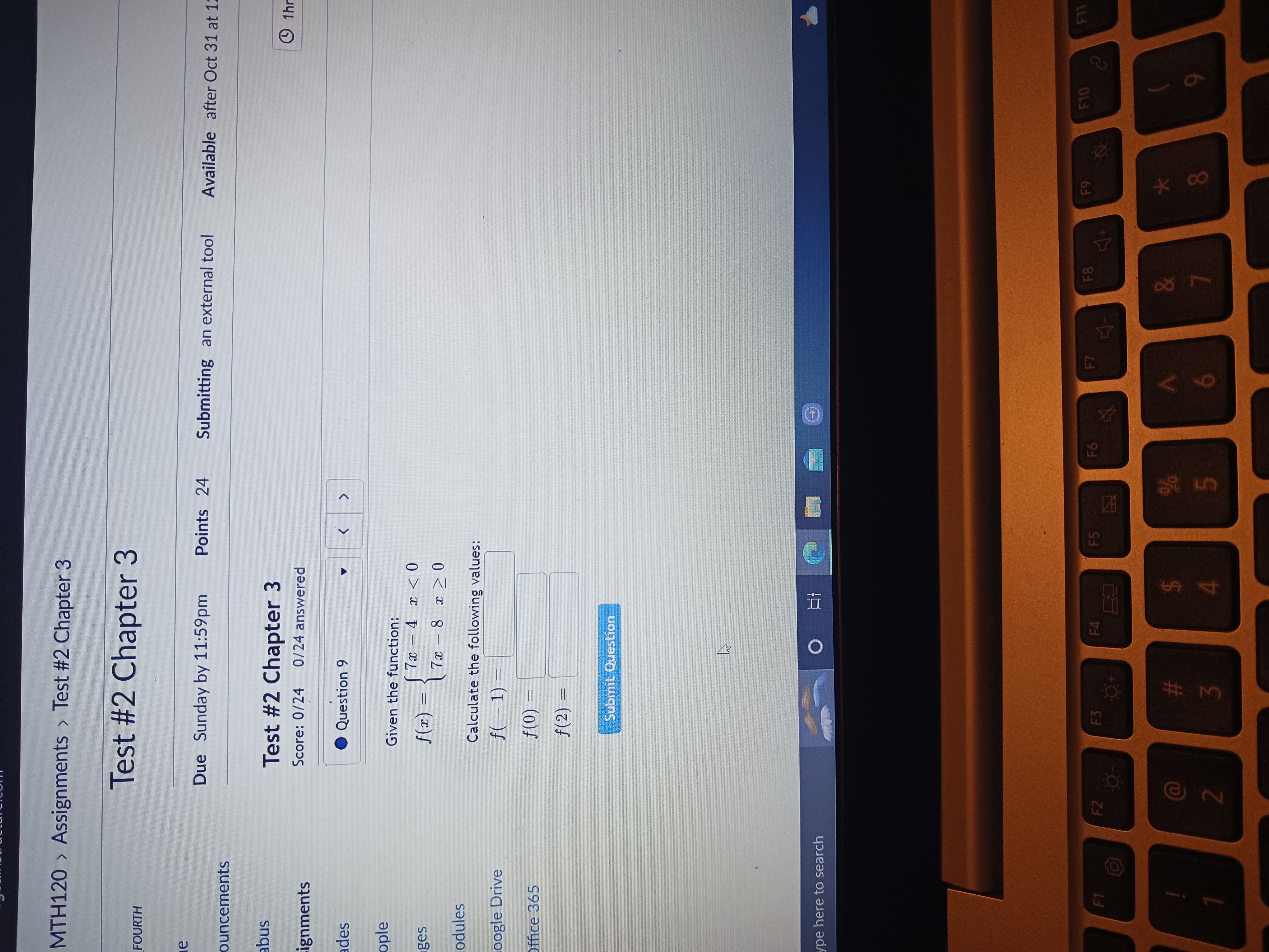 Chapter 3 e Due Sunday by 11:59pm Points 24 Submitting an external