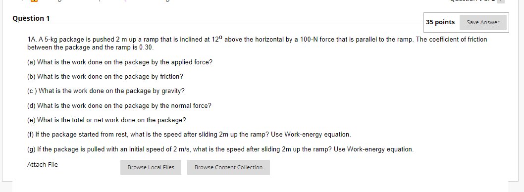 1 . - 35 points Save Answer 1A. AEkg package is pushed
