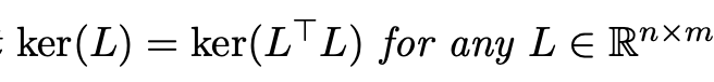 that rank(L) = rank(LT). ( You may not use the Proposition on