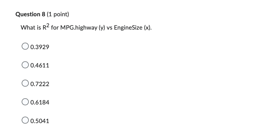 answer the question (statistics)https://drive.google.com/file/d/13pr-y3iGE6oll6sFYB32_Vy4433w7nRG/view?usp=sharing Question 6 (1 point) The estimates for [30