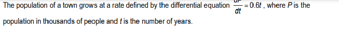 the town is 20,000, what will the population be in 5 years?The
