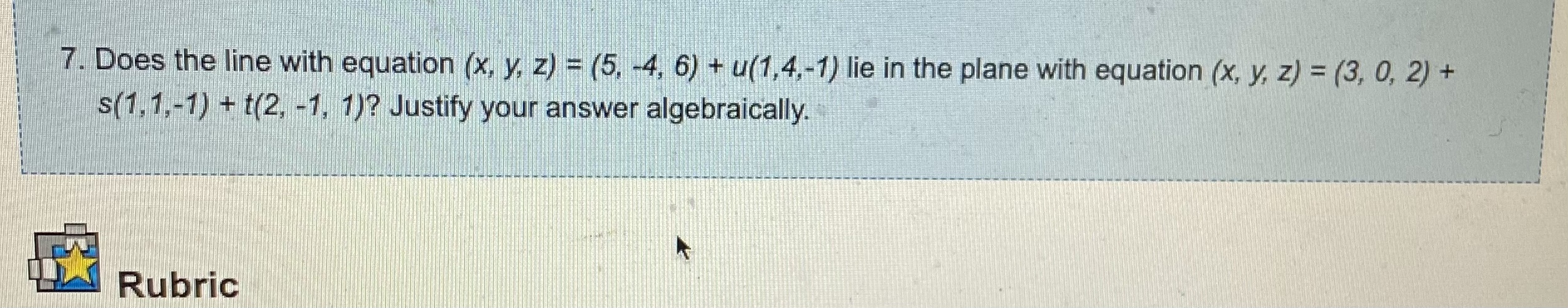point Po(1, 2, -3) and having direction vectors 5 - (4, -2,