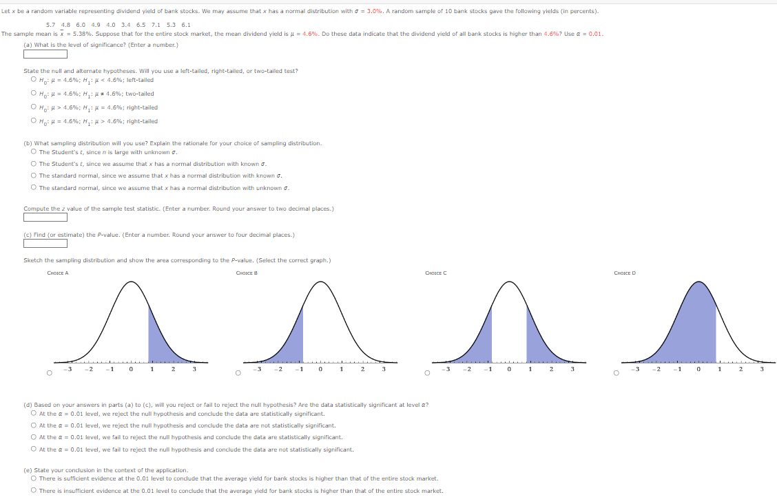 stocks. We may assume that x has a normal distribution with .