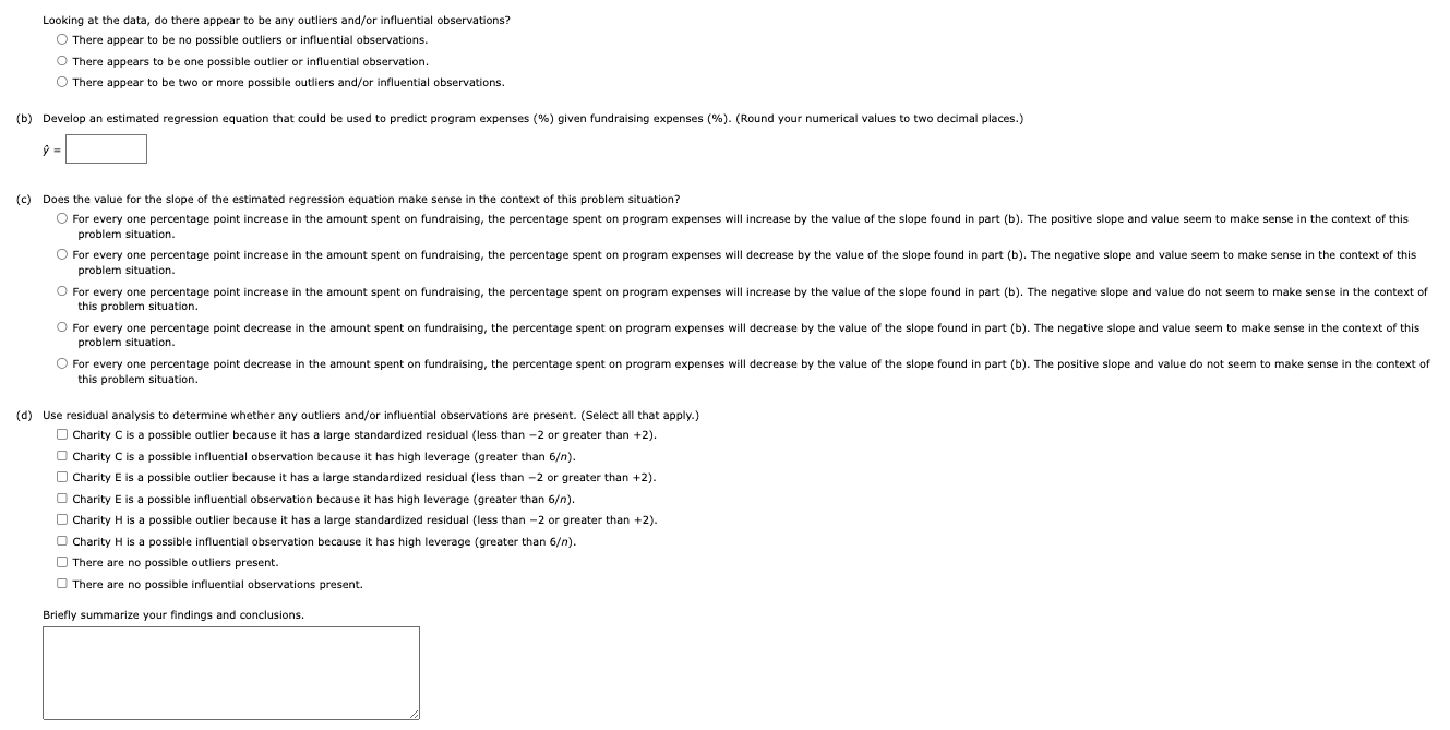 these data. (Round your answers to two decimal places.) Standardized Residuals 135