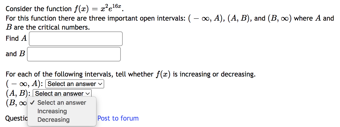 decreasing. (-00:24) (A, B): (B, C): (C, 00 J Select an answer