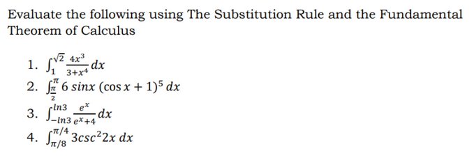 The Substitution Rule and the Fundamental Theorem of Calculus V2 4x3 1.