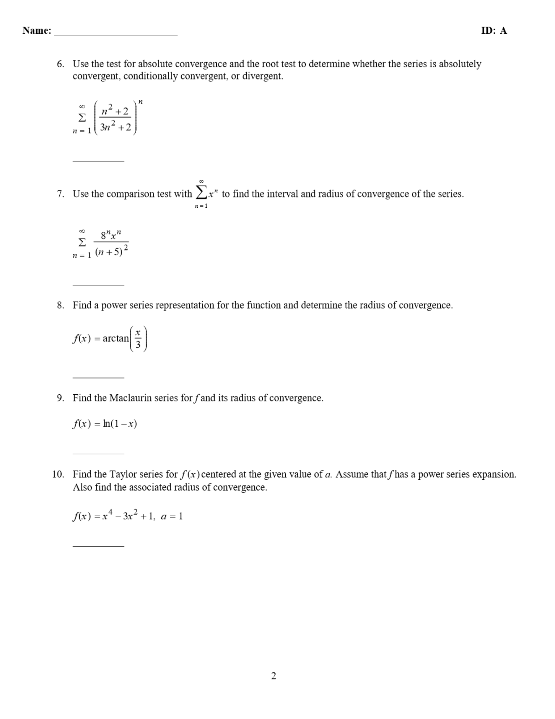 a formula for the general term an of the sequence, assuming that