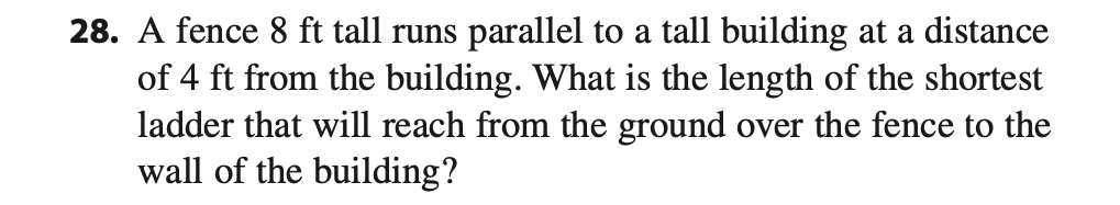 enclosed is (a) a maximum? (b) A minimum? 28. A fence 8