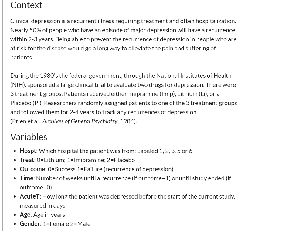question related to the study:Which of the drugs (if either) was more