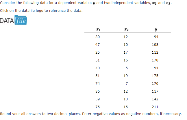 relating y to 1. + C1 Predict y if x1 = 35.
