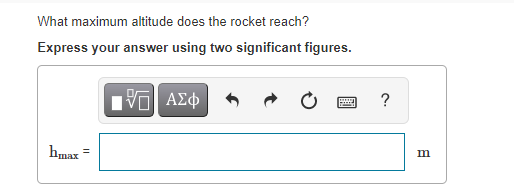 maximum attitude does the racket reach? Express your answer using two significant